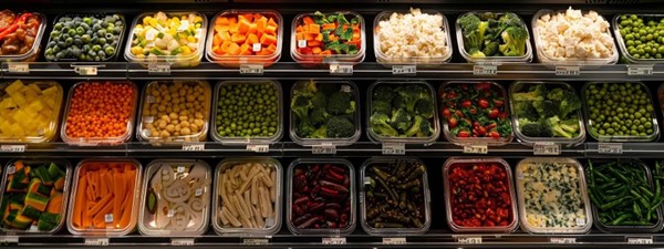 Different veggies at a grocery store